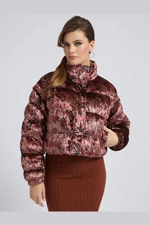 Guess Abrigo Acolchado Corto Estampado