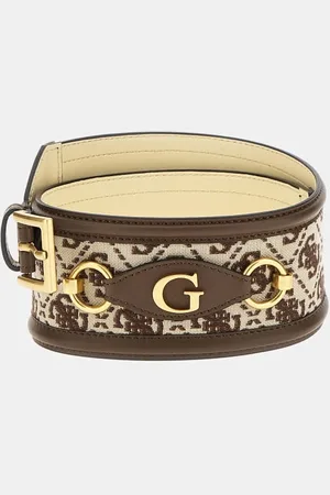 Guess Cinturón Ancho Izzy Con Logotipo 4G
