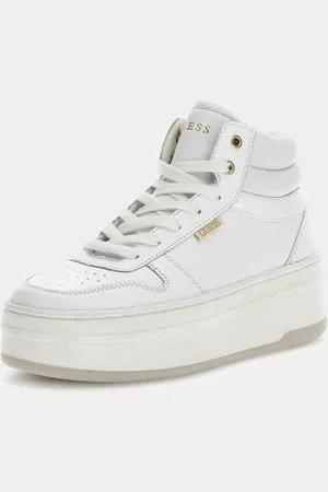 Guess Zapatilla Alta Linzy Mezcla De Piel