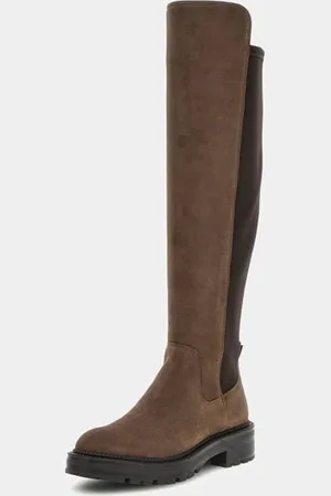 Guess Bota Alta Carmen De Piel Gamuzada