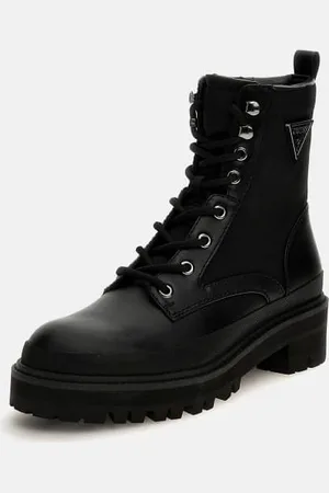 Guess Bota Militar Bada Logo Triángulo