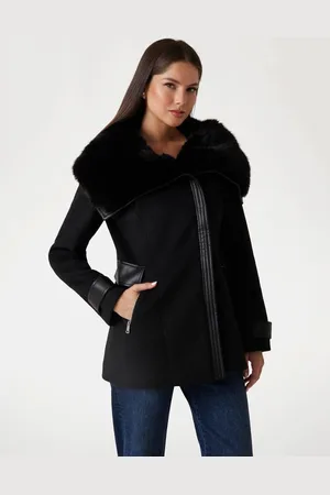 Guess Abrigo De Mezcla De Lana Melton