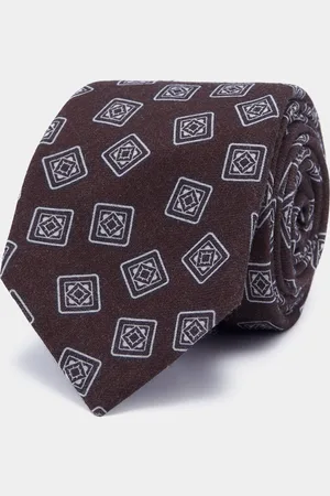 Gutteridge Corbata de lana estampada