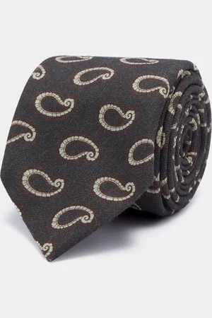 Gutteridge Corbata de lana estampada