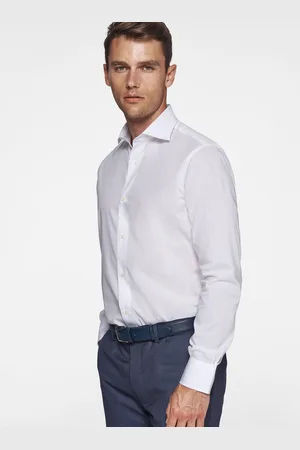 Gutteridge Camisa de popelina elástica