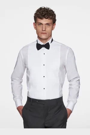Gutteridge Camisa smoking diplomática de popelín elástico