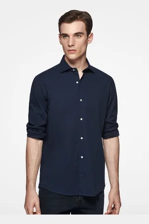 Gutteridge Camisa de popelina elástica