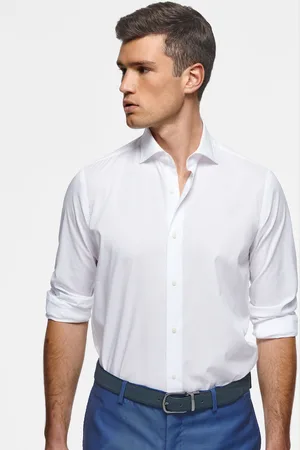 Gutteridge Camisa de popelina elástica