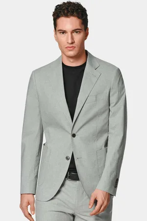 Gutteridge Americana de traje gris de algodón elástico