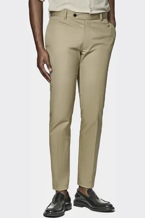 Gutteridge Pantalón chino slim fit de sarga ligera