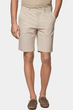 Gutteridge Bermudas de algodón seersucker elástico