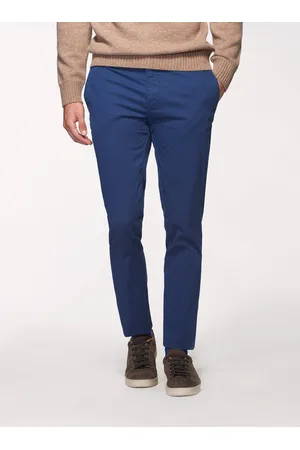 Gutteridge Pantalones chinos de sarga de algodón elástico