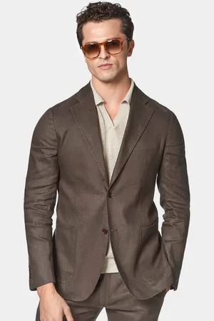 Gutteridge Americana de traje de lino puro