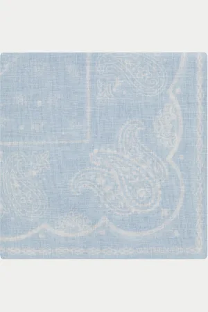 Gutteridge Foulard paisley de lino estampado