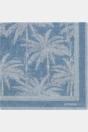 Gutteridge Foulard de palma de lino estampado