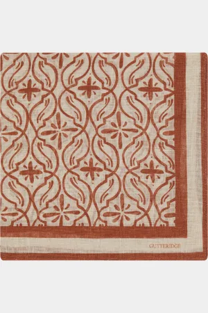 Gutteridge Foulard de lino estampado