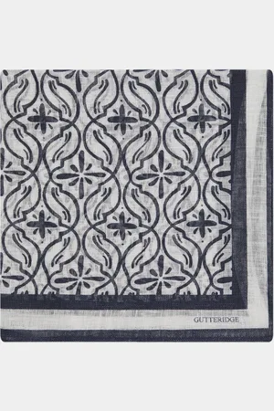 Gutteridge Foulard de lino estampado