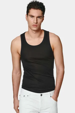 Gutteridge Camiseta de tirantes de hilo de algodón