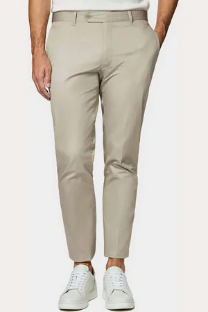 Gutteridge Pantalón chino slim fit de sarga ligera