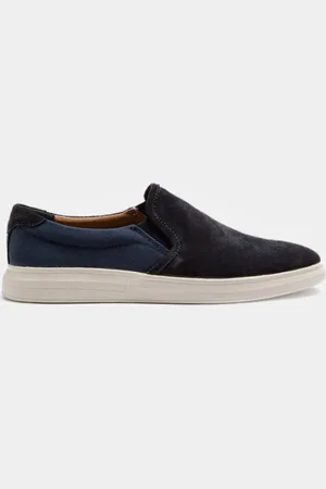 Gutteridge Slip-on de ante y lona