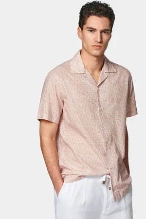 Gutteridge Camisa Bowling de lino y algodón estampado