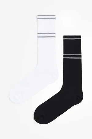 Pack de 5 calcetines de deporte DryMove™ - Blanco/Rayas - HOMBRE