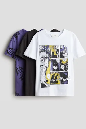 H&M Pack printed cotton T