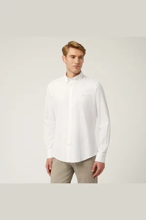 HARMONT&BLAINE Camisa Essentials de algodón liso, Hombre, , Tamaño: L