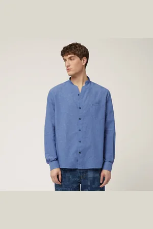 HARMONT&BLAINE Camisa con cuello mao, , Tamaño: L