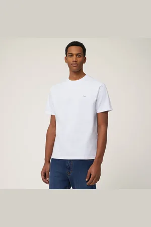 HARMONT&BLAINE Camiseta de algodón de corte relajado, , Tamaño: L