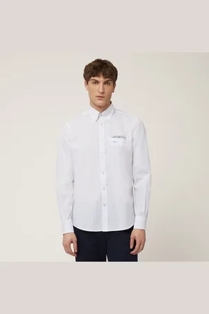 HARMONT&BLAINE Camisa de algodón con bolsillito/pochette, , Tamaño: L