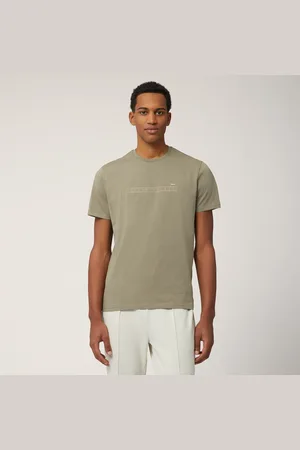 HARMONT&BLAINE Camiseta de algodón con logotipo, , Tamaño: L