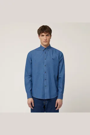 HARMONT&BLAINE Camisa con microflores, , Tamaño: L
