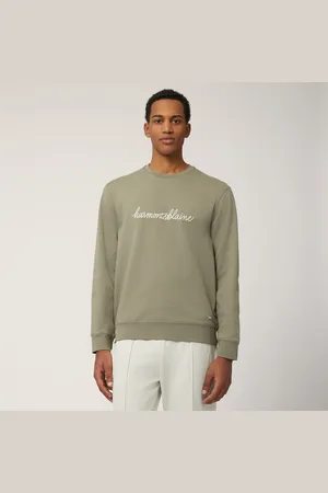HARMONT&BLAINE Sudadera de algodón con inscripción, , Tamaño: L