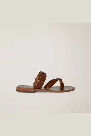 HARMONT&BLAINE Sandalias de cuero con trenzas, , Tamaño: 39