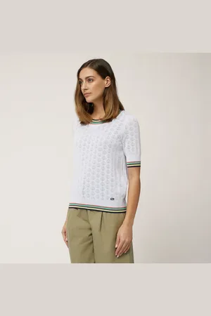 HARMONT&BLAINE Camiseta perforada con rayas, , Tamaño: XS