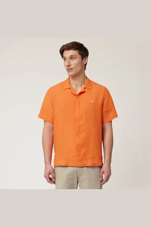 HARMONT&BLAINE Camisa bowling de lino, , Tamaño: L