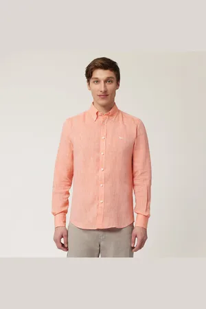 HARMONT&BLAINE Camisa de lino con teckel, , Tamaño: XXL