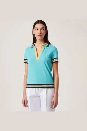 HARMONT&BLAINE Polo con canalé a rayas, , Tamaño: XS