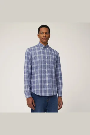 HARMONT&BLAINE Camisa de cuadros de corte regular, , Tamaño: L