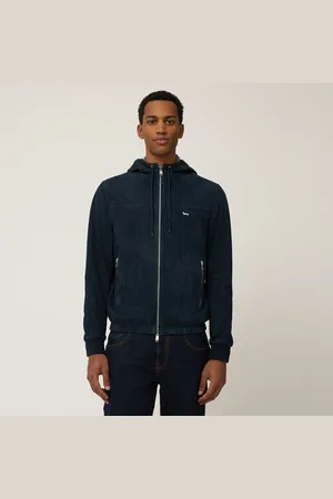 HARMONT&BLAINE Bómber de piel y nailon, , Tamaño: L