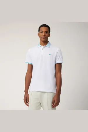 HARMONT&BLAINE Polo de algodón con doble estampado, , Tamaño: L