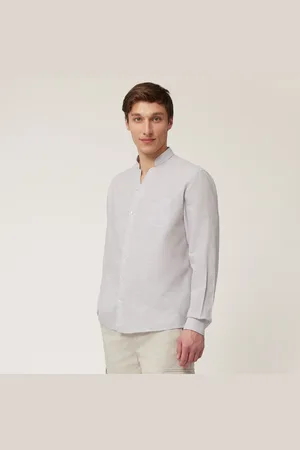 HARMONT&BLAINE Camisa con cuello mao, , Tamaño: L