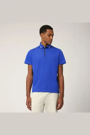 HARMONT&BLAINE Polo con detalles de denim, , Tamaño: L