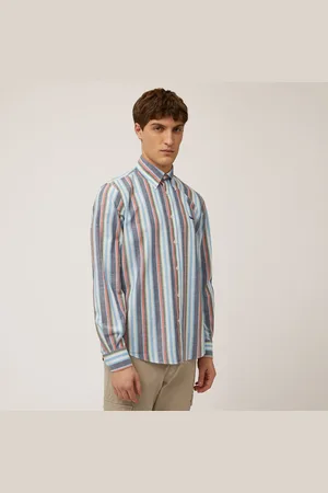 HARMONT&BLAINE Camisa de lino a rayas, , Tamaño: L