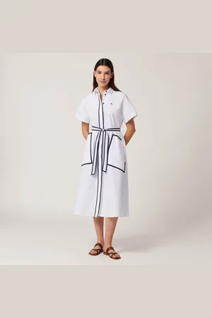 HARMONT&BLAINE Vestido camisero con bordes a contraste, , Tamaño: 40