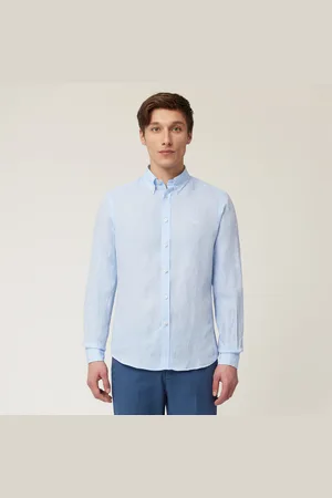HARMONT&BLAINE Camisa de lino con teckel, , Tamaño: XXL
