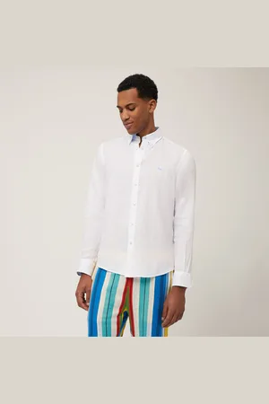HARMONT&BLAINE Camisa de lino con teckel, , Tamaño: XXL