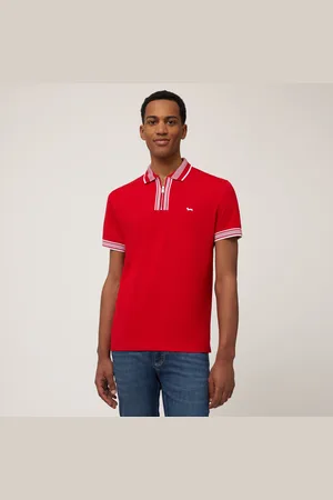 HARMONT&BLAINE Polo de algodón con cremallera, , Tamaño: XXL