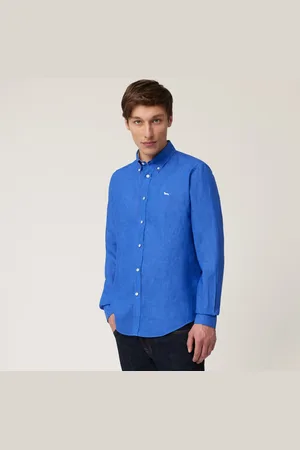 HARMONT&BLAINE Camisa de lino con teckel, , Tamaño: XXL